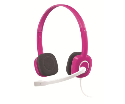 Słuchawka Logitech H150 Cranberry z mikrofonem